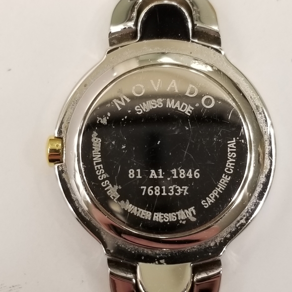 Movado Kara Women Bagle Swiss Stainless Steel Crystal Watch 0605248 Fresh Batter - Picture 6 of 16